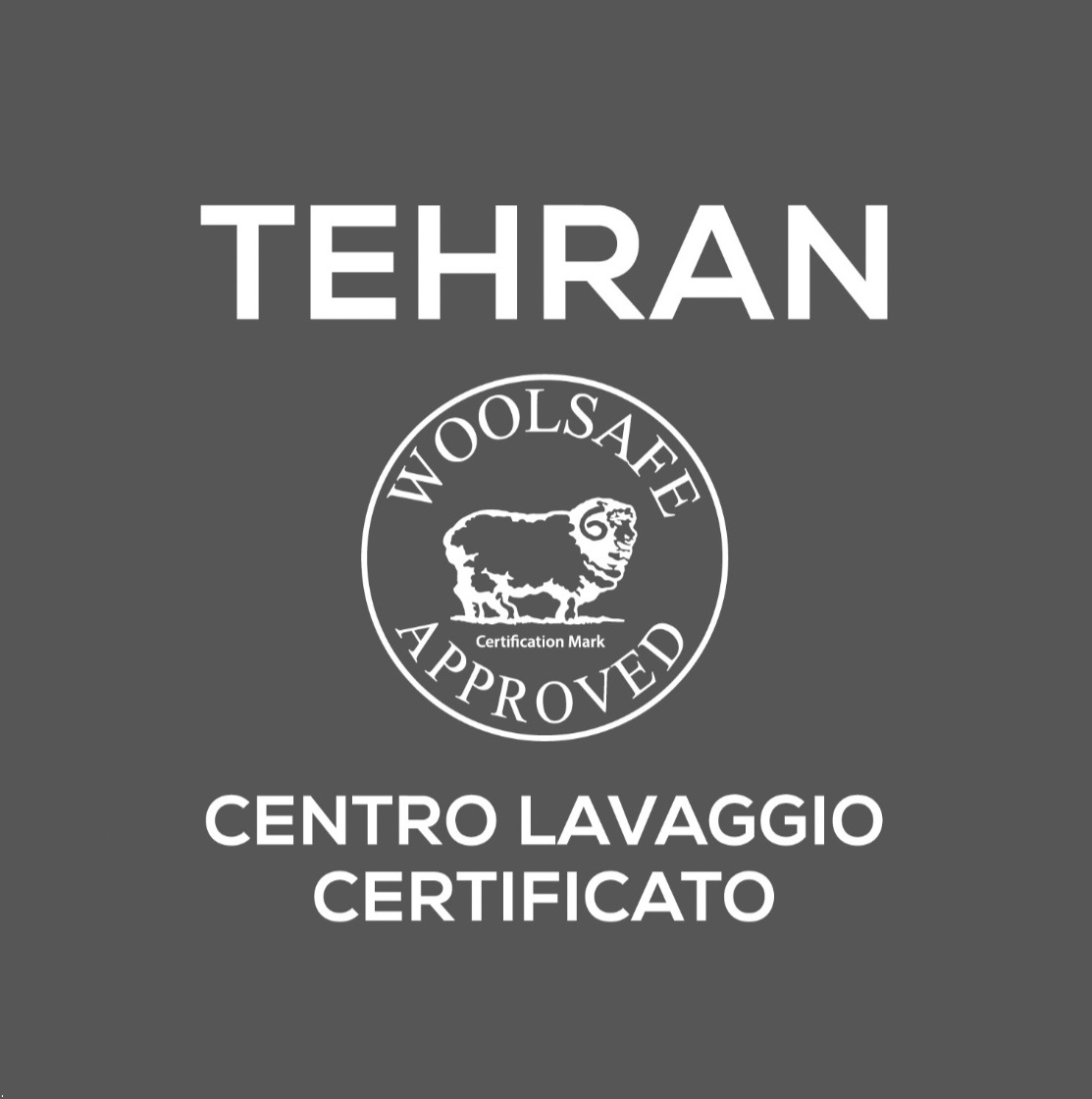 Tehran Logo grigio con woolsafe